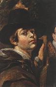 JORDAENS, Jacob Self-portrait among Parents, Brothers and Sisters (detail) sg oil painting on canvas
